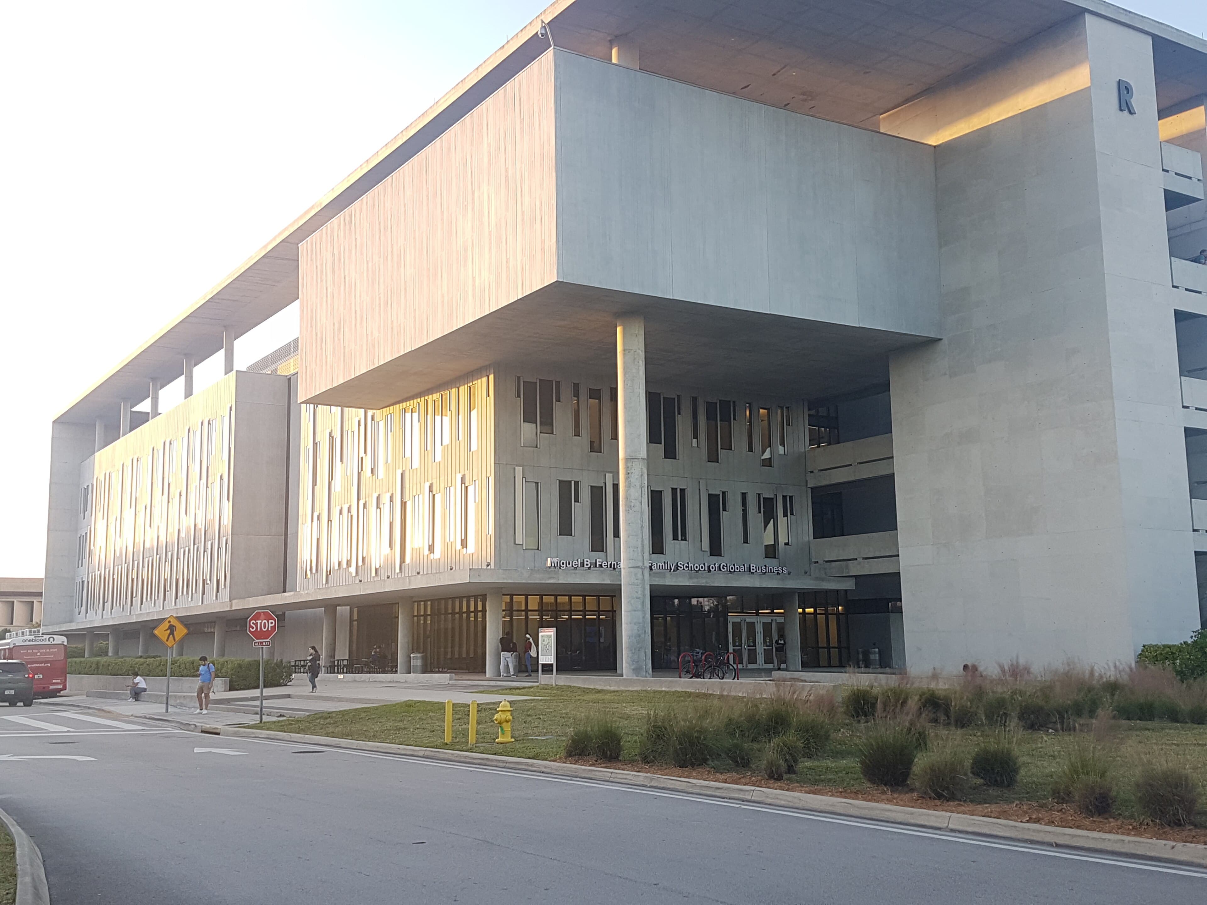 Modern academic building at Miami Dade College's Kendall Campus